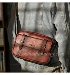 Small Leather Bags For Men Genuine Leather Mens Crossbody Bag Mens Leather Bag Small 