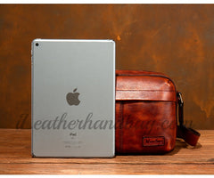 Genuine Leather Mens Crossbody Bag Crossbody Leather Bag For Mens 