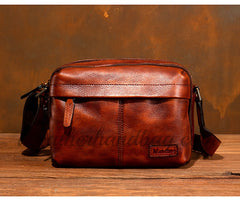 Genuine Leather Mens Crossbody Bag Crossbody Leather Bag For Mens 