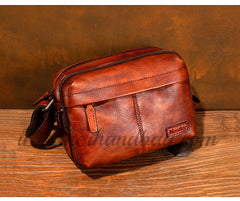 Genuine Leather Mens Crossbody Bag Crossbody Leather Bag For Mens 