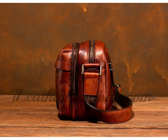 Genuine Leather Mens Crossbody Bag Crossbody Leather Bag For Mens 
