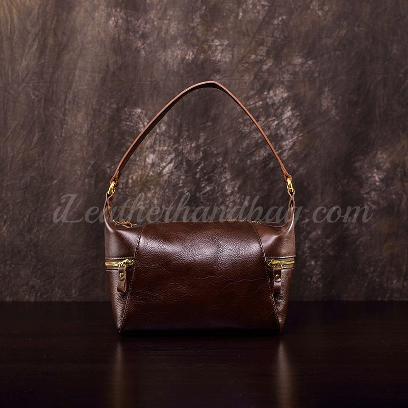 Womens Small Leather Hobo Bags Zipper Hobo Bag Small Hobo Bag Leather 