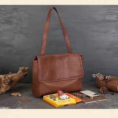 brown  Leather Satchel For Women brown Satchel bag Medium Satchel Purse 