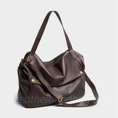 Genuine Leather Satchel Handbags Brown Leather Satchel Womens Leather Satchel Bag - iLeatherhandbag