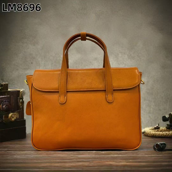 Genuine Leather Satchel Handbags Satchel Briefcase Work Satchel Tote Bag 