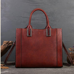 Genuine Leather Satchel Handbags Women's vintage leather satchel