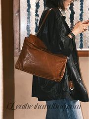 Womens Leather Satchel Bag Shoulder Satchel brown Leather Satchel Purse