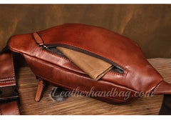 Genuine Leather Sling Bag Men's Leather Sling Bag Men Leather Mens Sling Bags Leather 