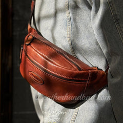 Genuine Leather Sling Bag Men's Leather Sling Bag Men Leather Mens Sling Bags Leather 