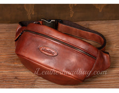 Genuine Leather Sling Bag Men's Leather Sling Bag Men Leather Mens Sling Bags Leather 