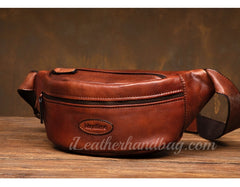 Genuine Leather Sling Bag Men's Leather Sling Bag Men Leather Mens Sling Bags Leather 