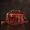 brown Genuine Leather Small Satchel Crossbody Bag Small Leather Satchel Purse Womens 