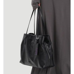 Minimalist Leather Tote The Leather Medium Tote Bag Zip Top Leather Tote Womens - iLeatherhandbag