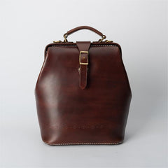 Top Grain Leather Backpack Pocketbook