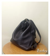 Hobo Bag Black Leather Convertible Backpack Black Hobo Purse Womens 