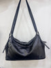 Women's Black Leather Hobo Shoulder Bag Genuine Leather Hobo Purses - iLeatherhandbag