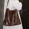 Women's Genuine Leather Hobo Tote Bag Soft Leather Hobo Bag Brown 