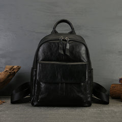 Women's Brown Leather Backpacks black Leather Rucksack Ladies 