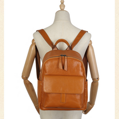 Women's Brown Leather Backpacks Brown Leather Rucksack Ladies 