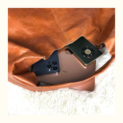 leather hobo bag brown