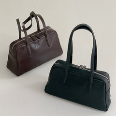 Leather Boston Shoulder Tote Bag Leather Top Handle Leather Tote Bag Womens - iLeatherhandbag