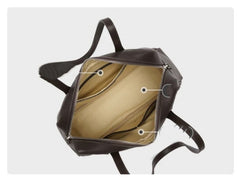 inner of Leather Boston Shoulder Tote Bag 