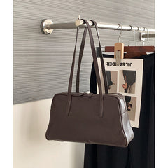 Leather Boston Shoulder Tote Bag Leather Top Handle Leather Tote Bag Womens - iLeatherhandbag