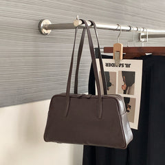 brown Leather Boston Shoulder Tote Bag Leather Top Handle Leather Tote Bag Womens - iLeatherhandbag