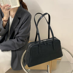 Leather Boston Shoulder Tote Bag Leather Top Handle Leather Tote Bag Womens - iLeatherhandbag