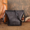 Retro Leather Bucket Crossbody Bag black Genuine Leather Bucket Bag Purse Womens 