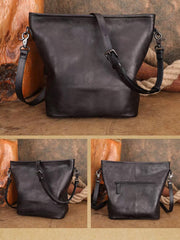 black Leather Hobo Bag Brown Leather Bucket Hobo Bag Soft Leather Hobo Purse Womens 