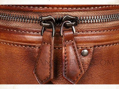 details of Small Genuine Leather Bucket Crossbody Bag Leather Bucket Bag Purse Womens - iLeatherhandbag