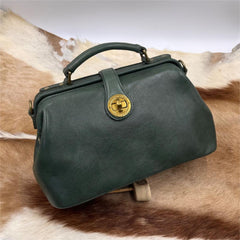 green doctor style handbag