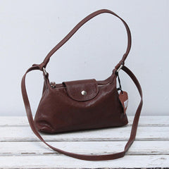 brown Leather Hobo Mini Bag Hobo Leather Crossbody Bag womens