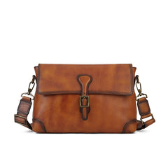 Women's Genuine Leather Satchel Crossbody Bag Brown Leather Satchel Bag 