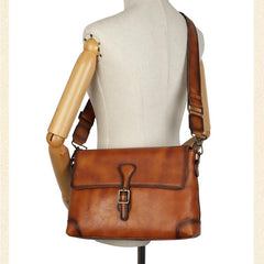 Women's Genuine Leather Satchel Crossbody Bag Brown Leather Satchel Bag 