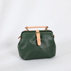 Vintage Womens Tan Leather Doctor Handbags Side Purses Doctor Purses for Women - iLeatherhandbag