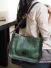 Genuine Leather Hobo Crossbody Green Leather Hobo Bag Womens