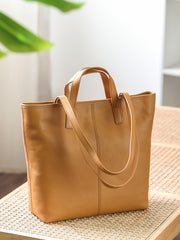 brown tote bag leather Medium Leather Tote Womens tote brown