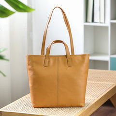 brown leather tote handbag Medium Leather Tote Womens tote brown