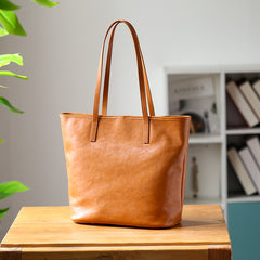 Medium Leather Tote brown leather tote bag Womens 