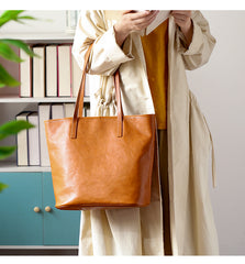 Medium Leather Tote brown leather tote bag Womens 