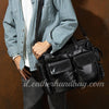 Genuine Leather Briefcase Messenger Bag Mens Briefcase Messenger Bag 