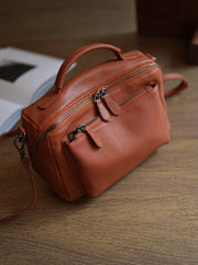tan Leather Camera Bag Crossbody Genuine Leather Camera Crossbody Bag Womens 