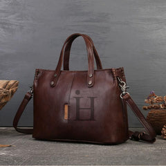 coffee Leather Handbags For Women Real Leather Handbags For Ladies 