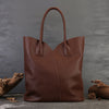 Women's Genuine Leather Tote Dark Brown Leather Tote Bag Brown Tote Purse 