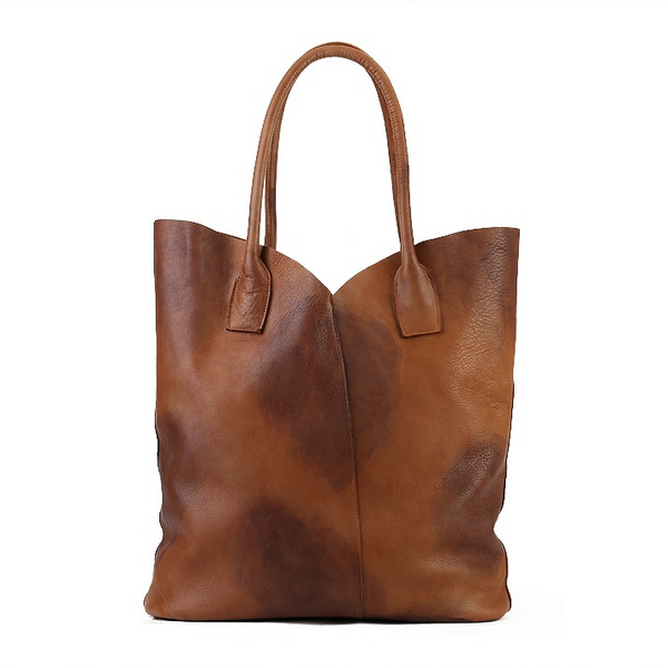 Women's Genuine Leather Tote Dark Brown Leather Tote Bag Brown Tote Purse 