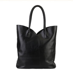 Women's Genuine Leather Tote black Leather Tote Bag