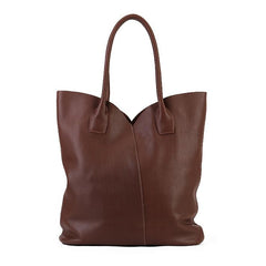 Women's Genuine Leather Tote Dark Brown Leather Tote Bag Brown Tote Purse 