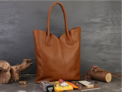 Women's Genuine Leather Tote Dark Brown Leather Tote Bag Brown Tote Purse 